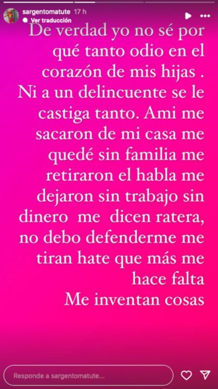 El mensaje de la mamá de Gala Montes