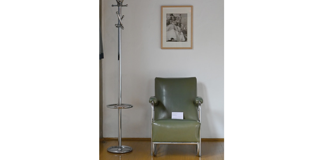SILLÓN USADO por
la pintora, tal como
muestra la fotografía