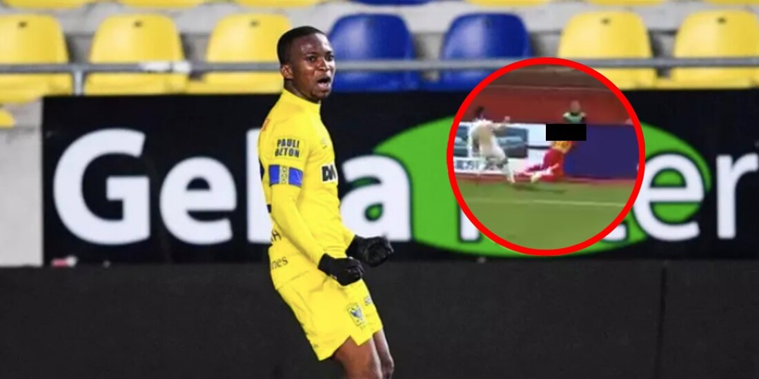 El togolés Samuel Asamoah se rompió el cuello en pleno partido de futbol en China.
