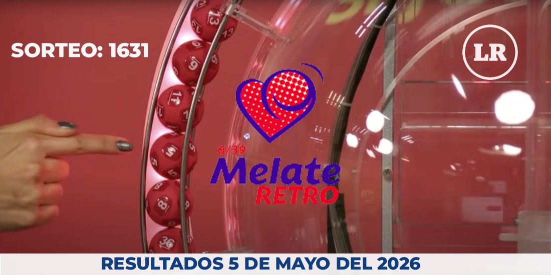 Resultados del Melate Retro en su sorteo 1631, celebrado este 5 de abril del 2026.