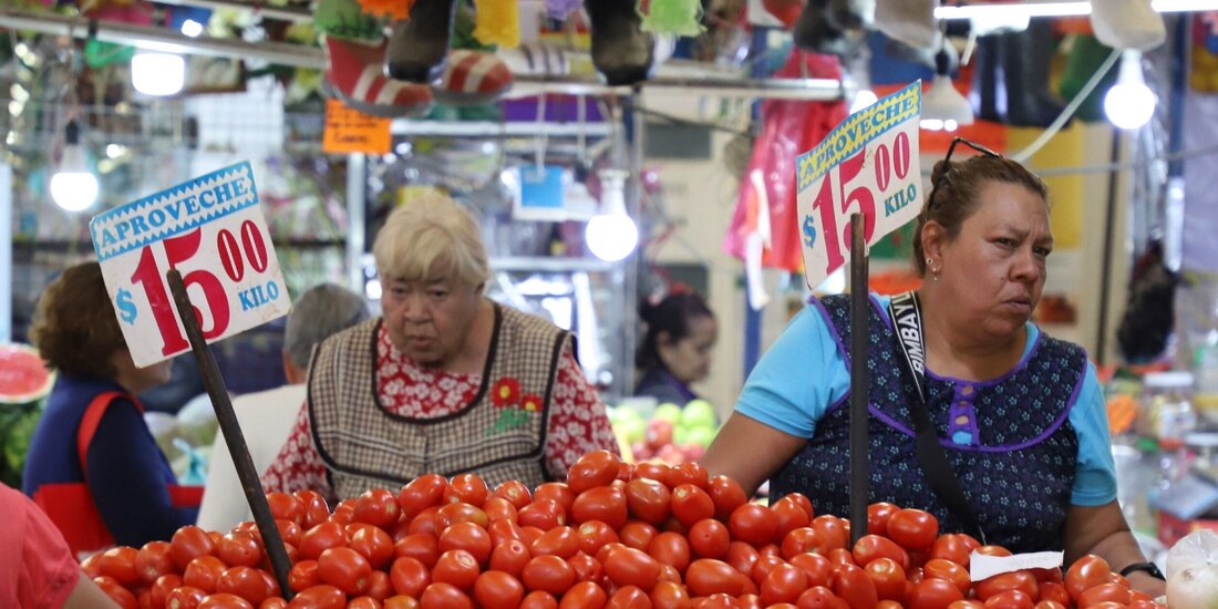 Vendedoras de jitomate en el Mercado Jamaica, el pasado 15 de abril.