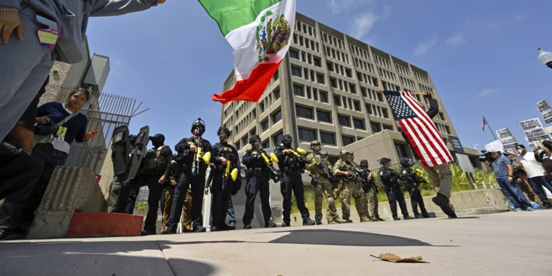 Manifestación en Estados Unidos contra acciones migratorias