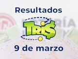 Resultados del Tris de hoy 9 de marzo del 2025.