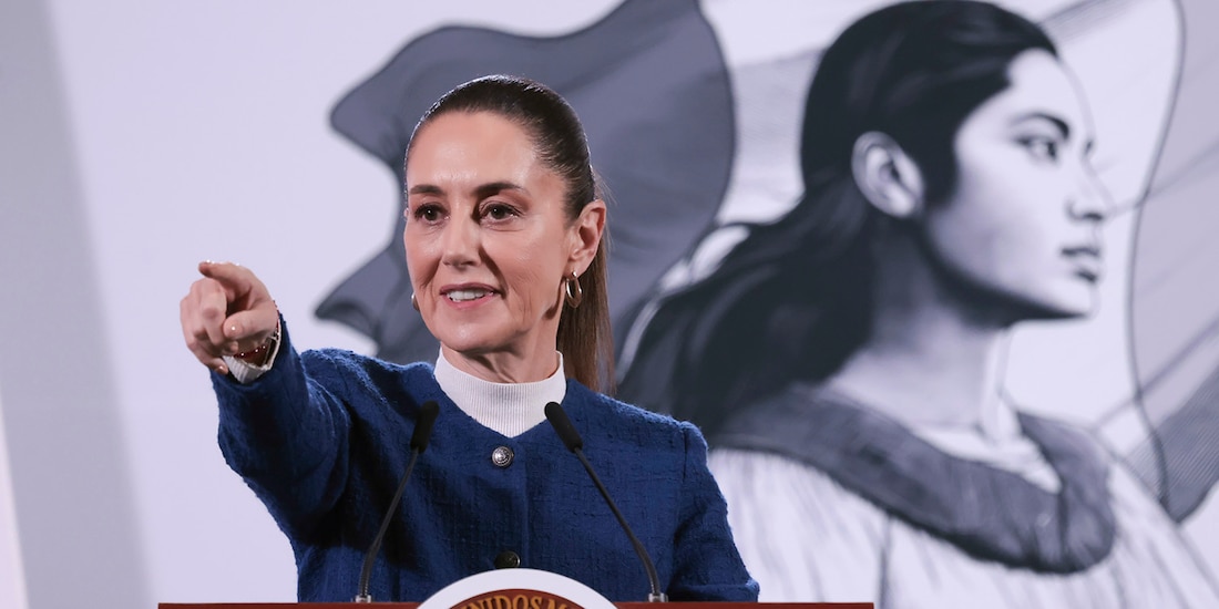 Claudia Sheinbaum, ayer.