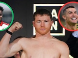 El 'Canelo' Álvarez habló de las asistencias de Julián Quiñones y Cristiano Ronaldo a su pelea contra Christian Mbilli.