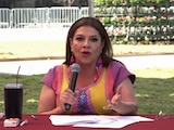Clara Brugada, Jefa de Gobierno, ofreciendo un reporte este viernes.