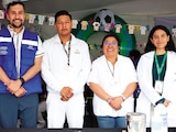 Personal de la OPS y del ISSSTE vacunaron contra el sarampión a personas vulnerables en la CDMX el 28 de julio.