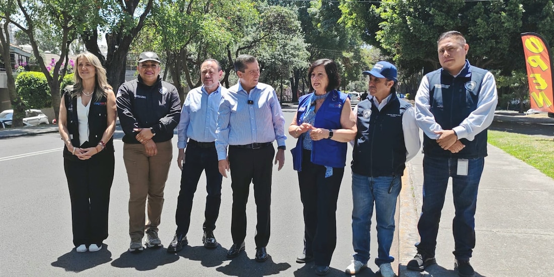 Alcalde Giovani Gutiérrez Aguilar entrega primer tramo repavimentado de la Calzada de la Virgen.