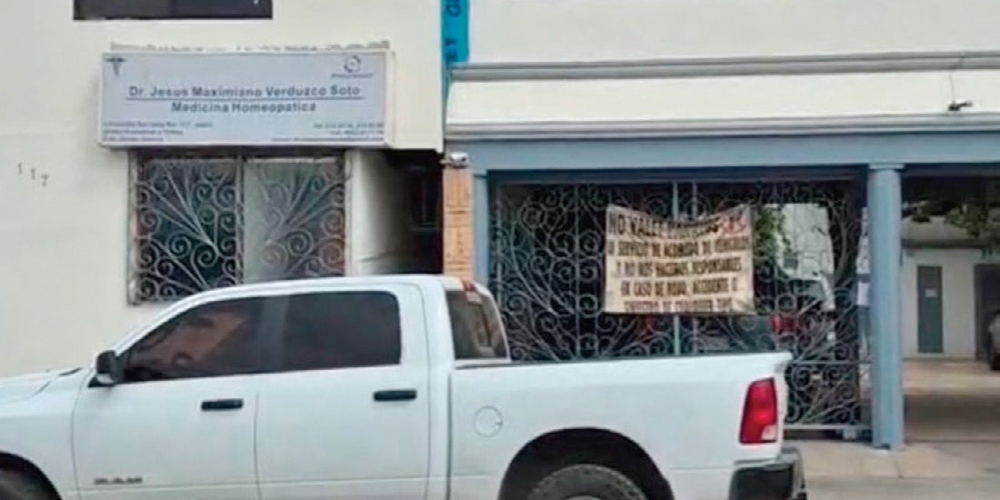 CLÍNICA DE JESÚS Maximiano, quien recetaba sueros vitaminados, en Hermosillo.