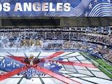 VISTA GENERAL del SoFi Stadium durante la inauguración en Los Ángeles, California, ayer
