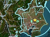Ilustración del epicentro del sismo en Japón.