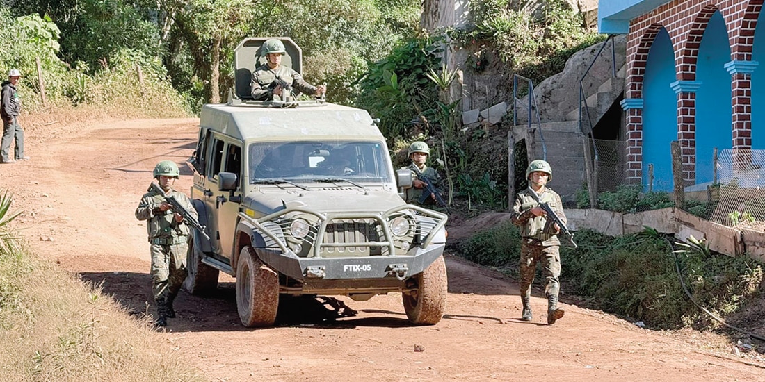 Militares del Ejército de Guatemala refuerzan su frontera desde el 9 de diciembre.