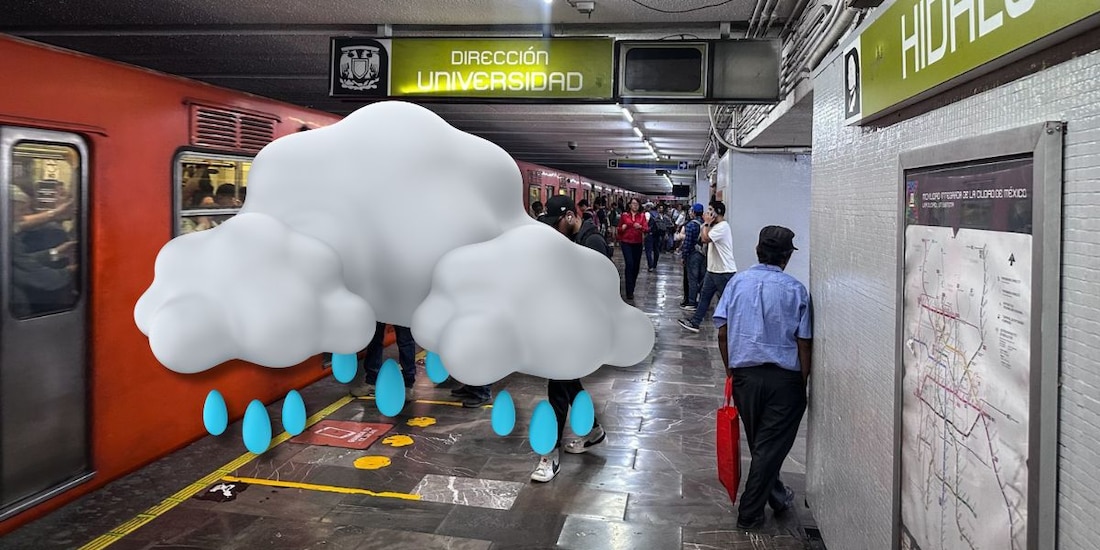 Metro CDMX activa marcha de seguridad por lluvias en la capital.