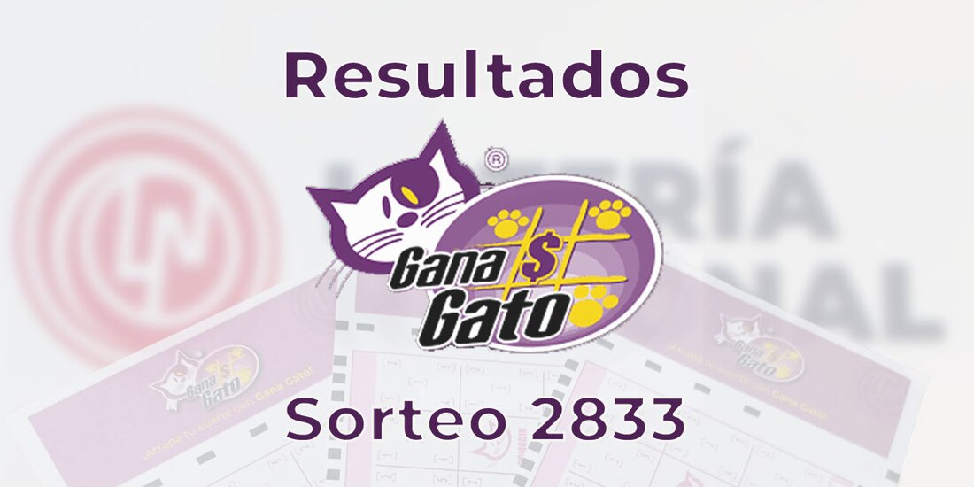 Resultados del Gana Gato 2833 del 29 de marzo del 2025.