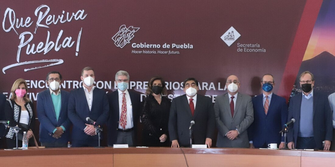 Miguel Barbosa, gobernador de Puebla, sostuvo un encuentro con representantes de las empresas alemanas más importantes radicadas en el estado; impulsarán una política industrial.