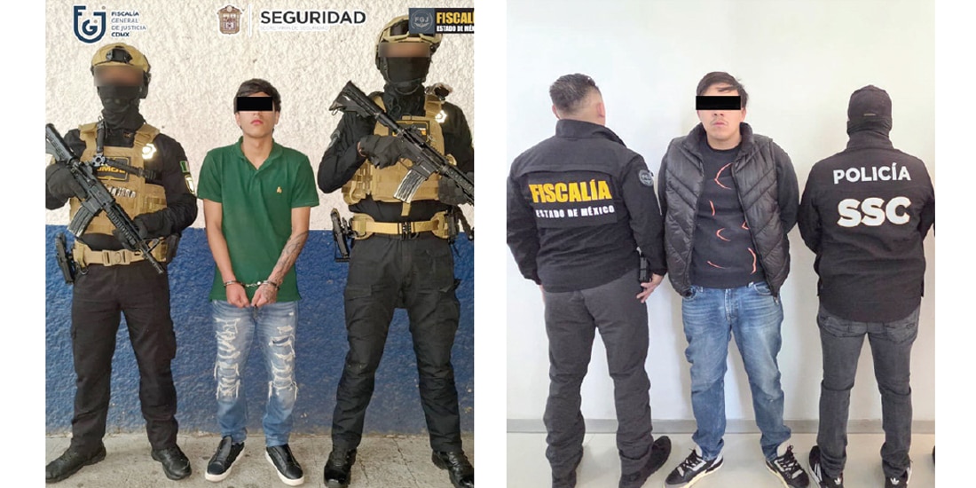 ÁNGEL JOREL “N” y Kevin Anthony “N”, tras ser detenidos en días pasados.