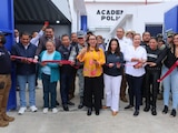 Azucena Cisneros inaugura la remodelación de la Academia de Policía de Ecatepec con una inversión de 20 millones de pesos.