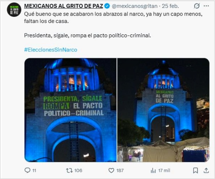 Información difundida.