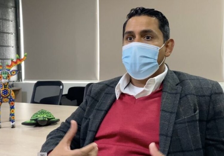 El Secretario Técnico del Consejo Estatal de Seguridad Pública, Agustín Rentería Godínez.