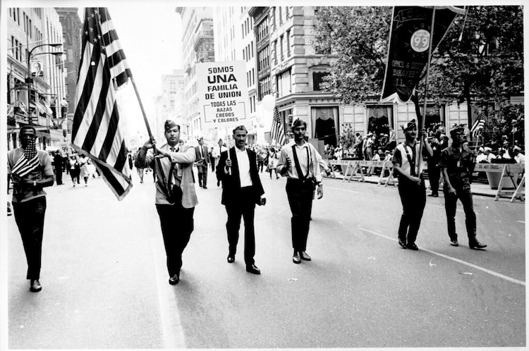 Un desfile del Labor Day, en un año no especificado.