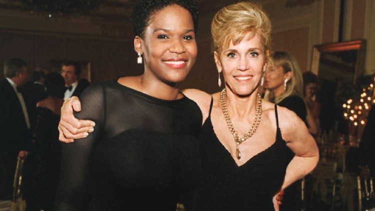 Mary Luana Williams y su madre Jane Fonda