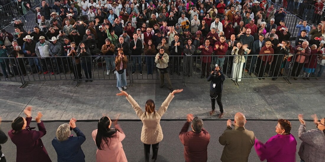 Más de 50 mil personas asistieron a la gira del fin de semana de la presidenta Claudia Sheinbaum.
