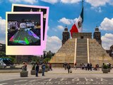 En el Zócalo de CDMX hay una réplica de la pirámide de Kukulkán.