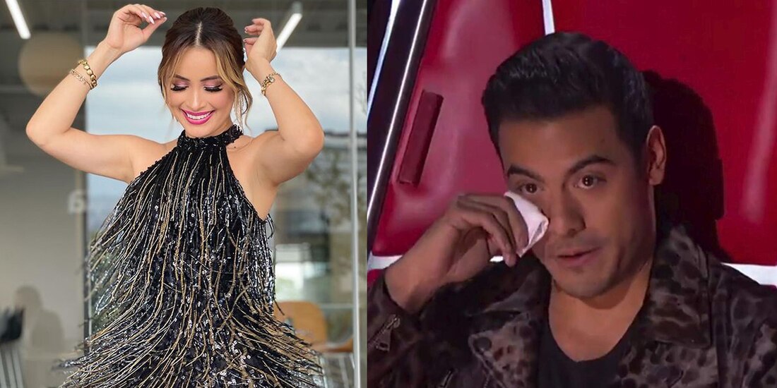 Cynthia Rodríguez presume "vestido que baila" y Carlos Rivera le responde comenta así sus fotos