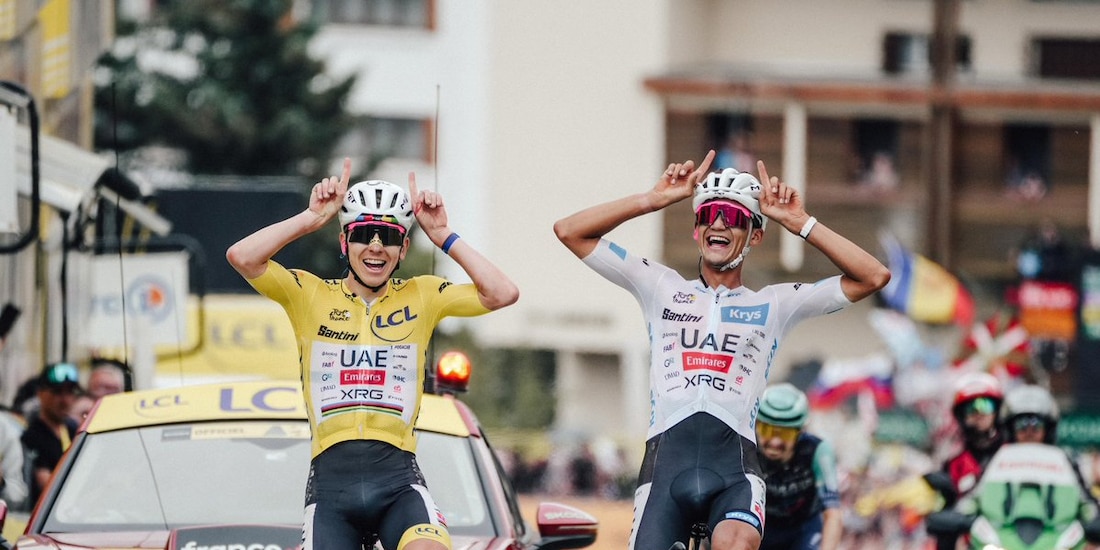 Tadej Pogačar e Isaac del Toro aseguran podio en el Tour de France.