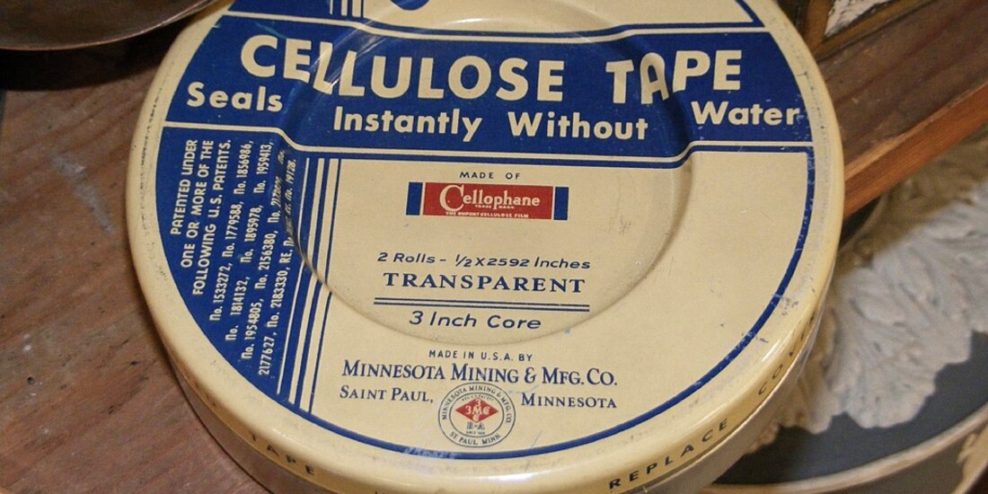 Cinta adhesiva vintage.