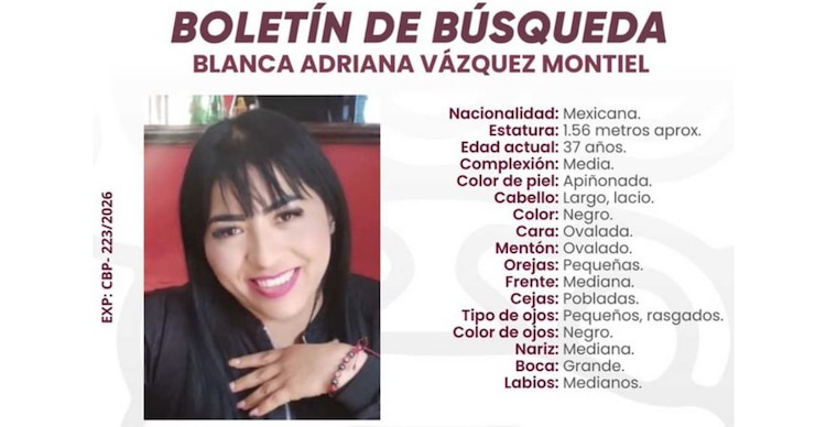 Ficha de búsqueda de Blanca Adriana Vázquez
