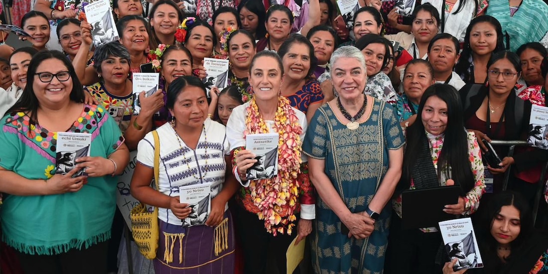 Presidenta Claudia Sheinbaum presenta la Cartilla de los Derechos de las Mujeres traducida.