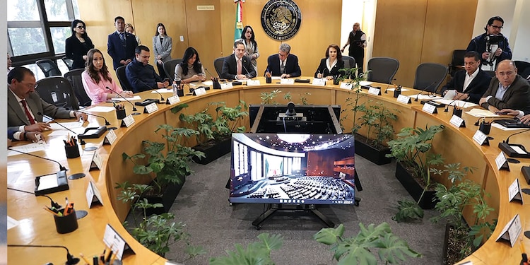 Sesión de la Jucopo de la Cámara de Diputados, el pasado 20 de octubre