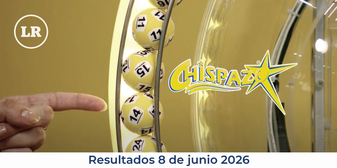 Resultados del CHISPAZO de hoy 8 DE JUNIO del 2026.