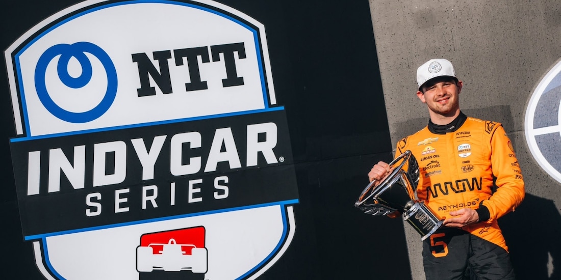 Pato O'Ward acabó segundo en el Gran Premio de Indianápolis de la IndyCar Series 2025.