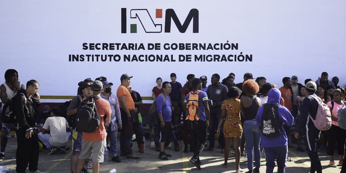Estación Migratoria Siglo XXI en foto de archivo