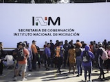 Estación Migratoria Siglo XXI en foto de archivo