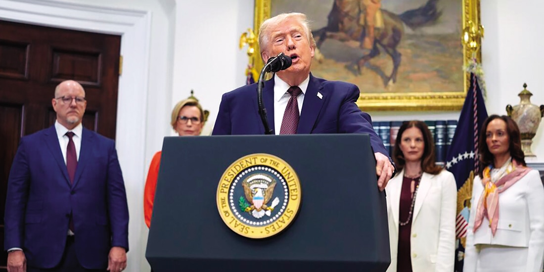 Donald Trump, presidente de EU, en evento sobre fármacos en la Casa Blanca, en diciembre pasado.