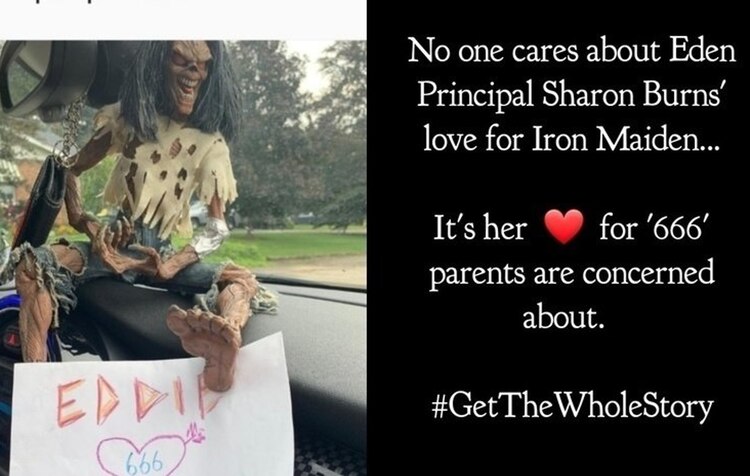 Aclararon que el problema no es su gusto por Iron Maiden, sino el dibujo que presumió