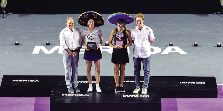 imágenes que marcaron el Mérida WTa 500, ayer.