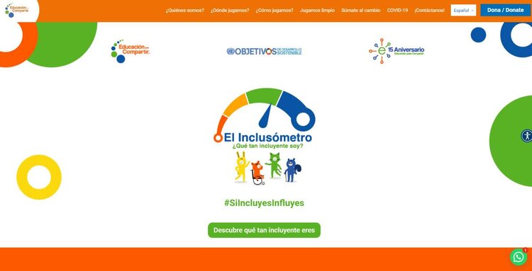 Inclusómetro es un juego de preguntas apto para todas las edades.