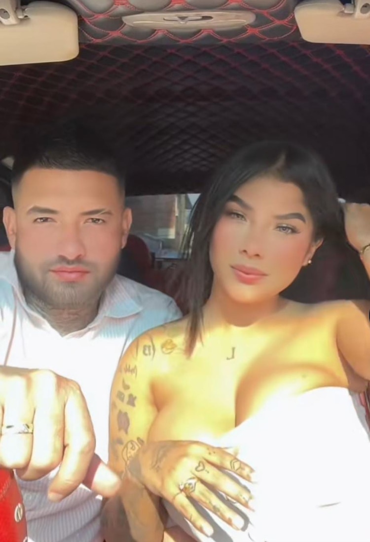 Abigail Lalama y su esposo que filtró el video