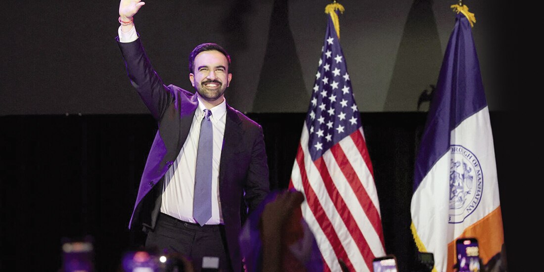 Zohean Mamdani tras ganar las elecciones de NY, ayer.