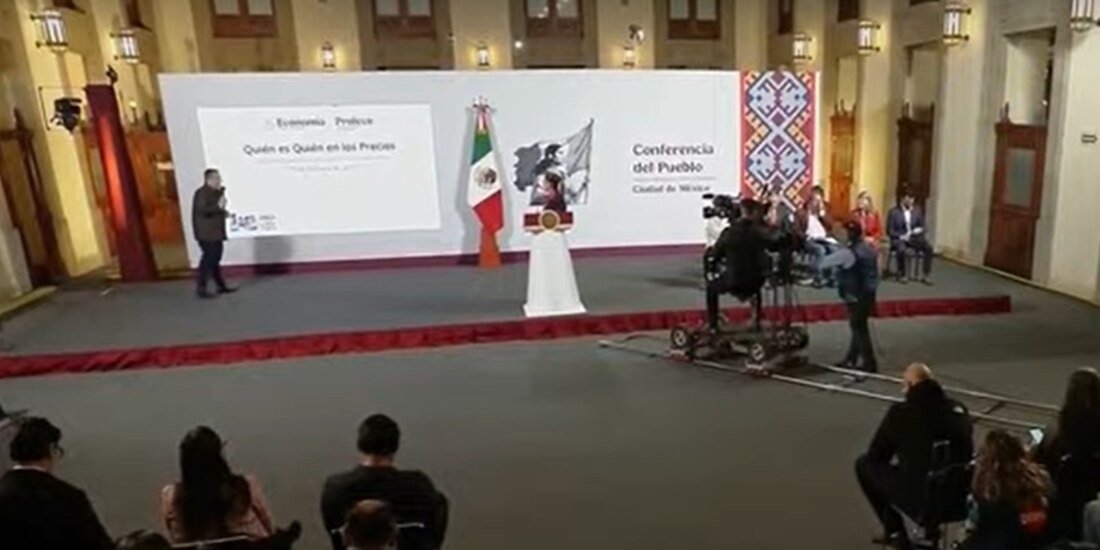 Iván Escalante, titular de Profeco, estuvo en la Mañanera del Pueblo.