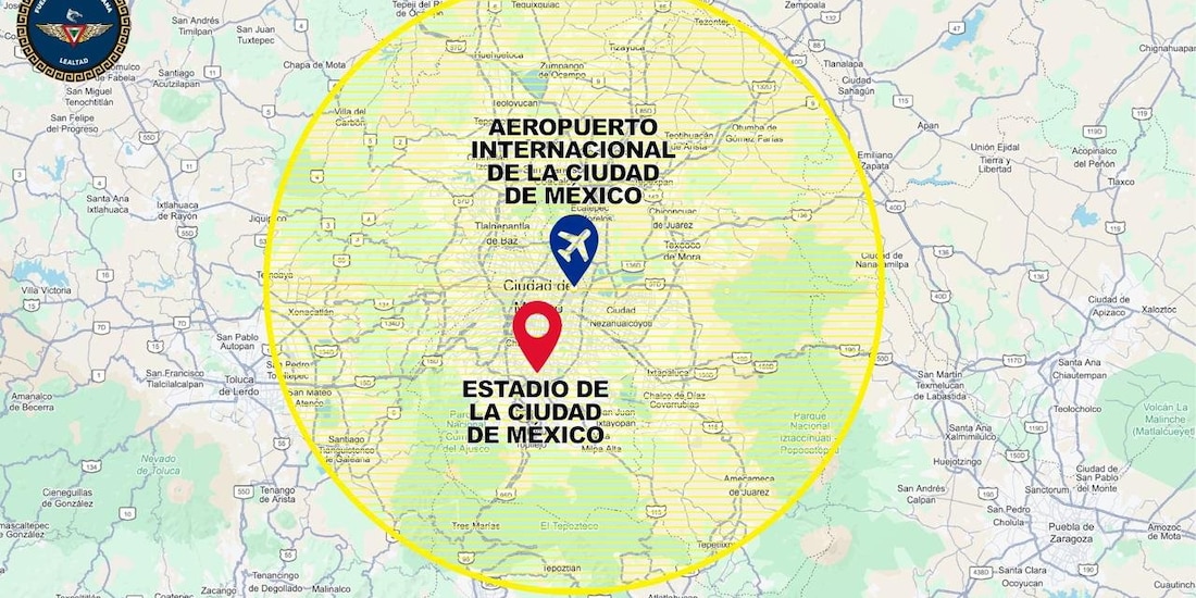 Restricción del espacio aéreo por la inauguración del Mundial.