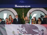 Autoridades de Huixquilucan en la celebración patria.