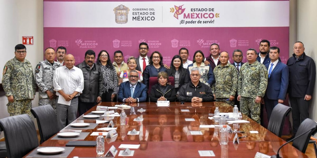 Delfina Gómez encabeza reunión ‘Estrategia Operativa Oriente’ con alcaldes del Estado de México.