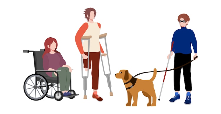Imagen ilustrativa de personas con discapacidad