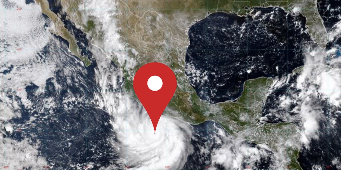 Esta es la trayectoria del huracán Polo HOY