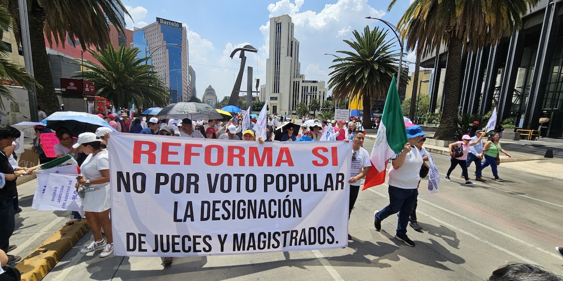 Marcha contra la reforma judicial.